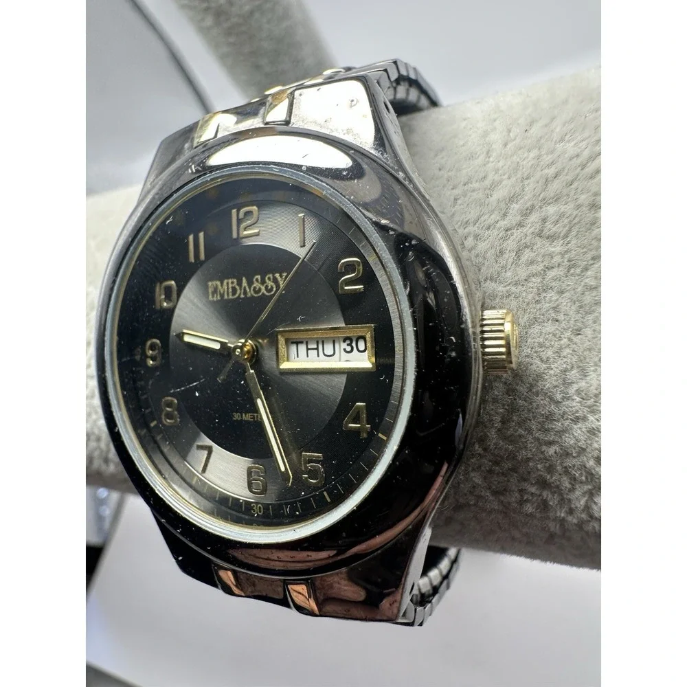 Embassy Waltham WAM008‎ Mens Watch New Battery 37MM 7
